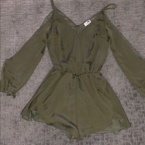 Cut off sleeve romper